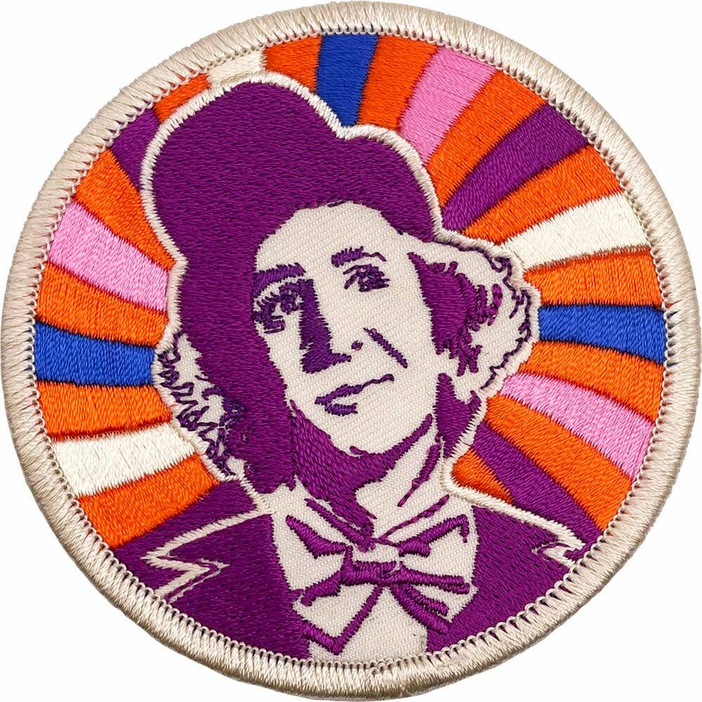 Patch - Willy Wonka on Swirls 1970s Cult Classic Movie Retro