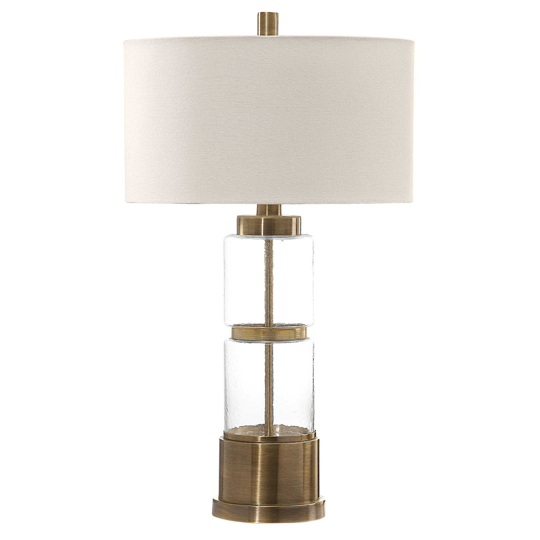 Vaiga Design Vaiga - Glass Column Lamp - Gold – Setting The Space