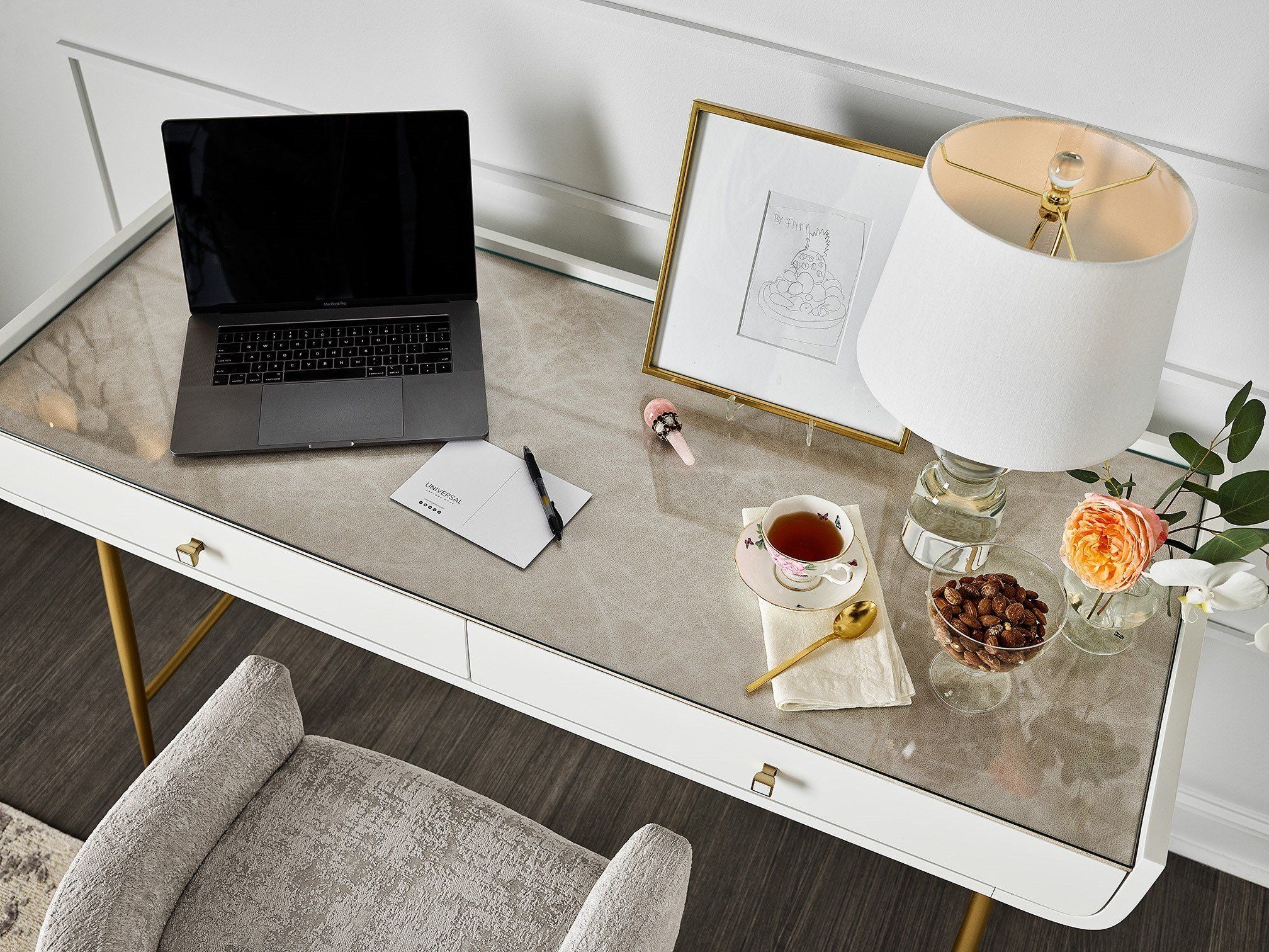 Love. Joy. Bliss.-Miranda Kerr Home - Allure Vanity Desk - White