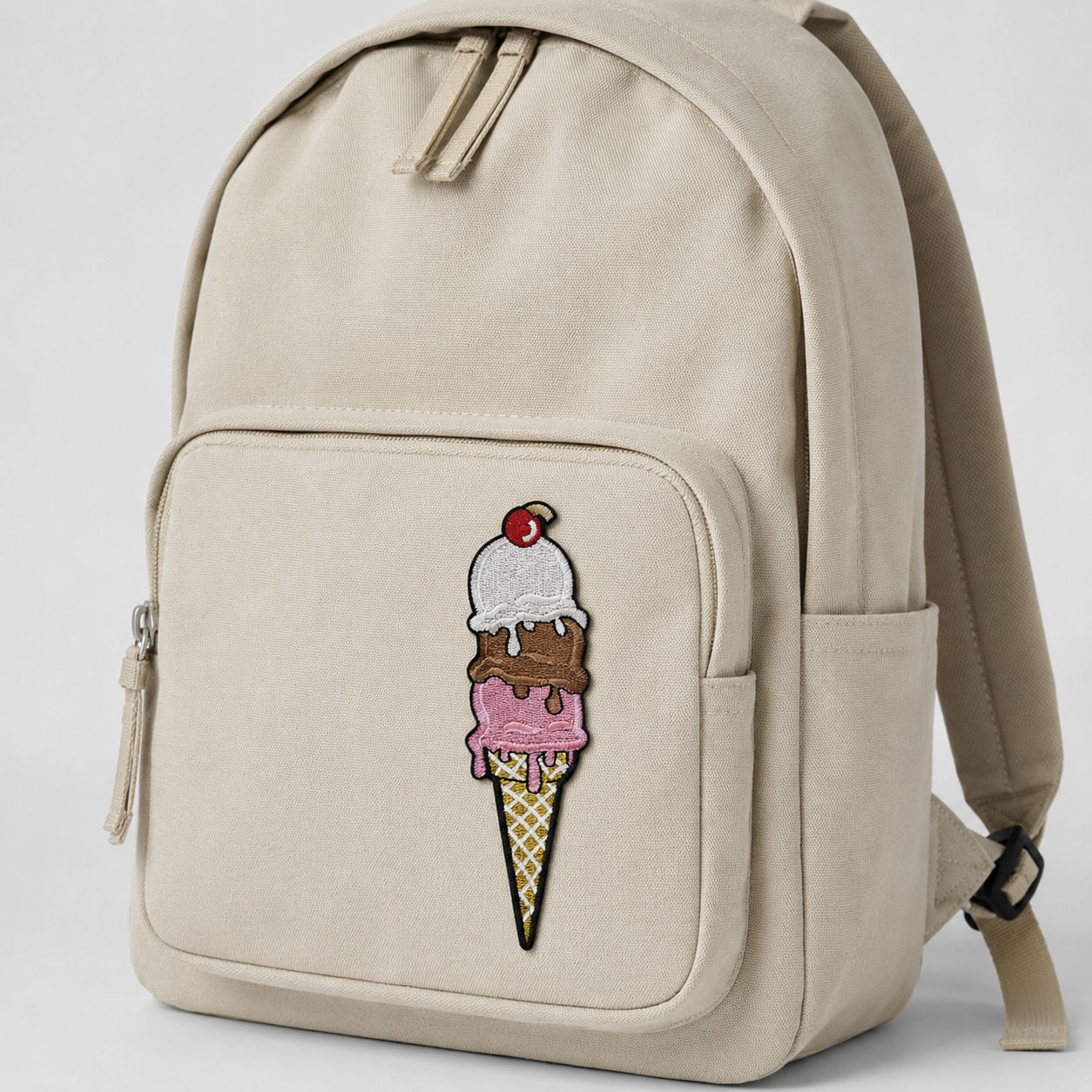 Triple Ice Cream Cone - Original Artwork " Patch – 1" x 3.7"