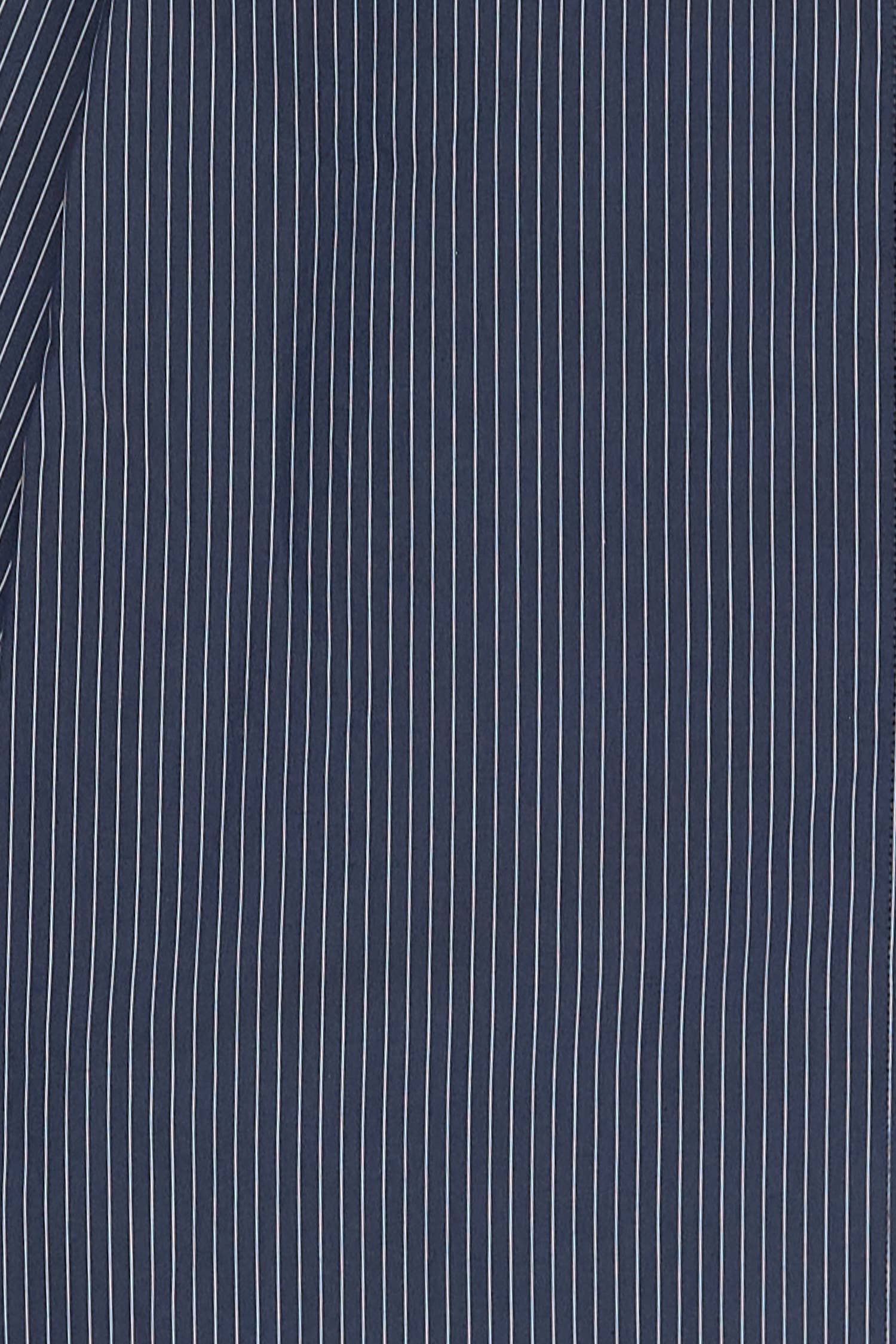The Annalise Top | Pinstripe Button-Down Top: BLUE/WHITE / MEDIUM