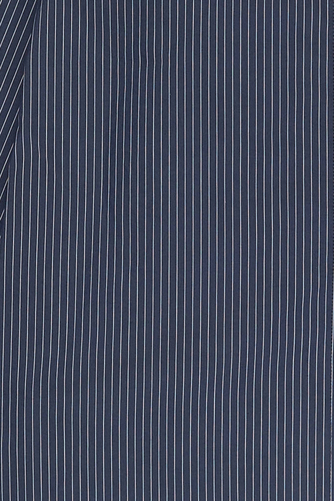 The Annalise Top | Pinstripe Button-Down Top: BLUE/WHITE / LARGE