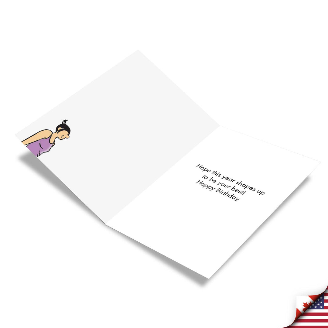 Birthday Card - Midlife Yoga Poses