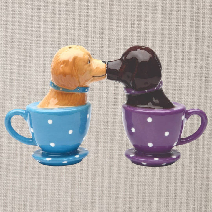 Teacup Labradors Salt and Pepper Shaker Set
