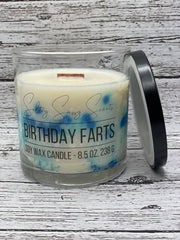 Birthday Farts - Soy Wax Candle: Blue