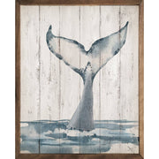 Watercolor Whale Tail