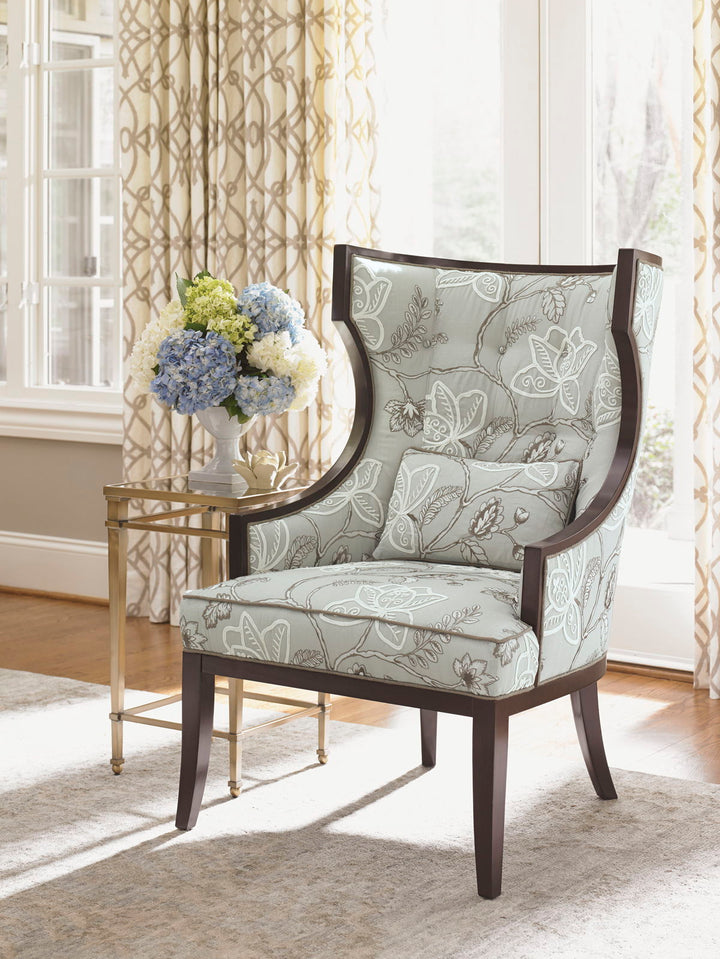 Kensington Place - Dover Chair - Dark Brown / Gray
