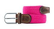 Fuchsia pink elastic braided belt: Size 1