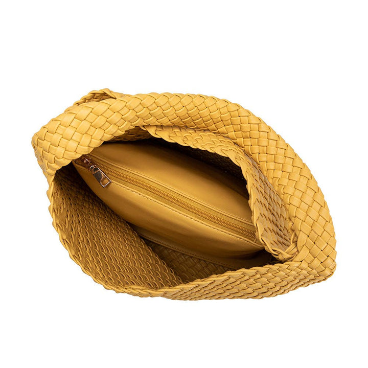 Johanna Yellow Recycled Vegan Shoulder Bag Pre-Order 1/30