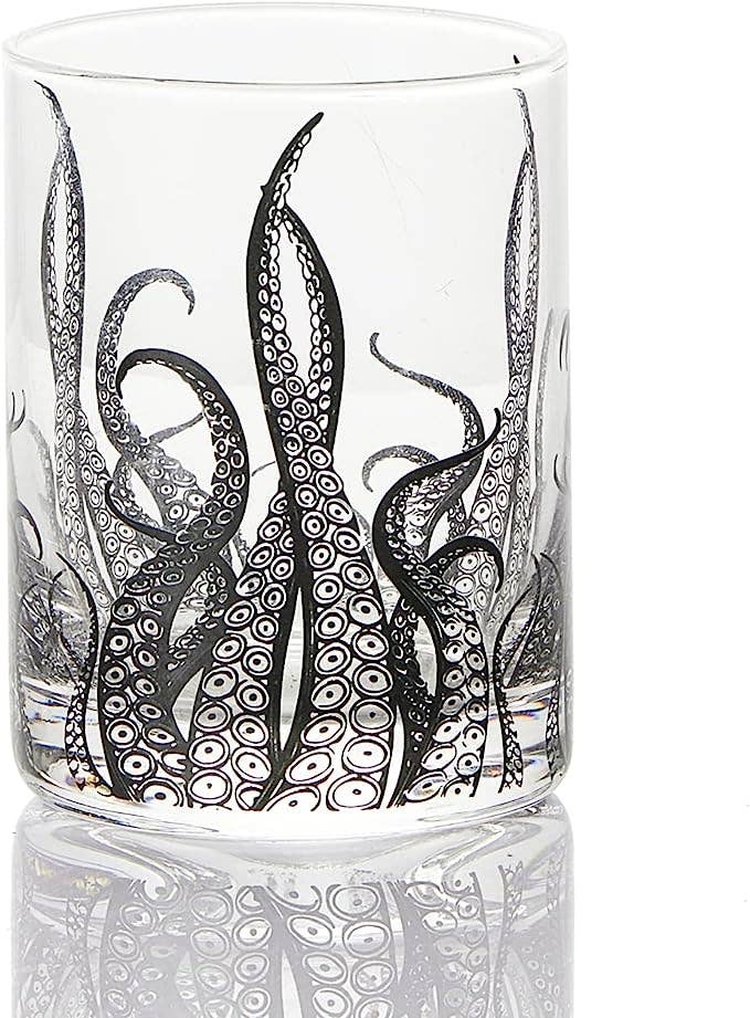 Octopus Tentacle Whiskey Glassware, Set of 2 | 9 OZ Handmade