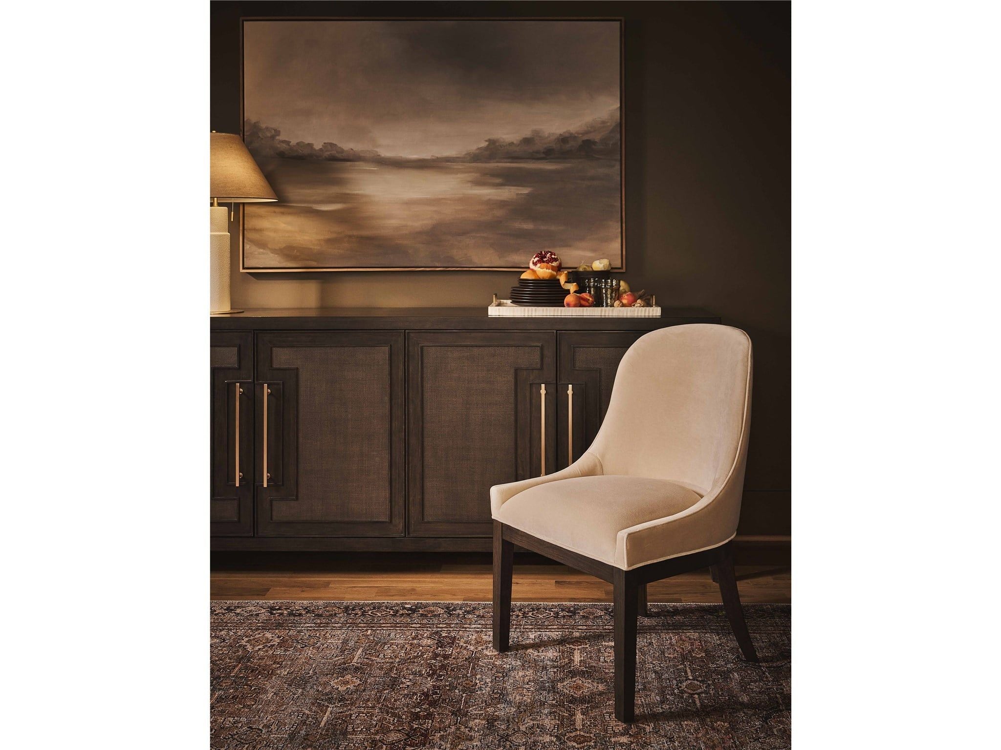 Fenwick - Embossed Credenza - Dark Brown
