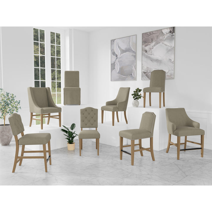 Mix-N-Match Chairs - Button Tufted Upholstered Chair