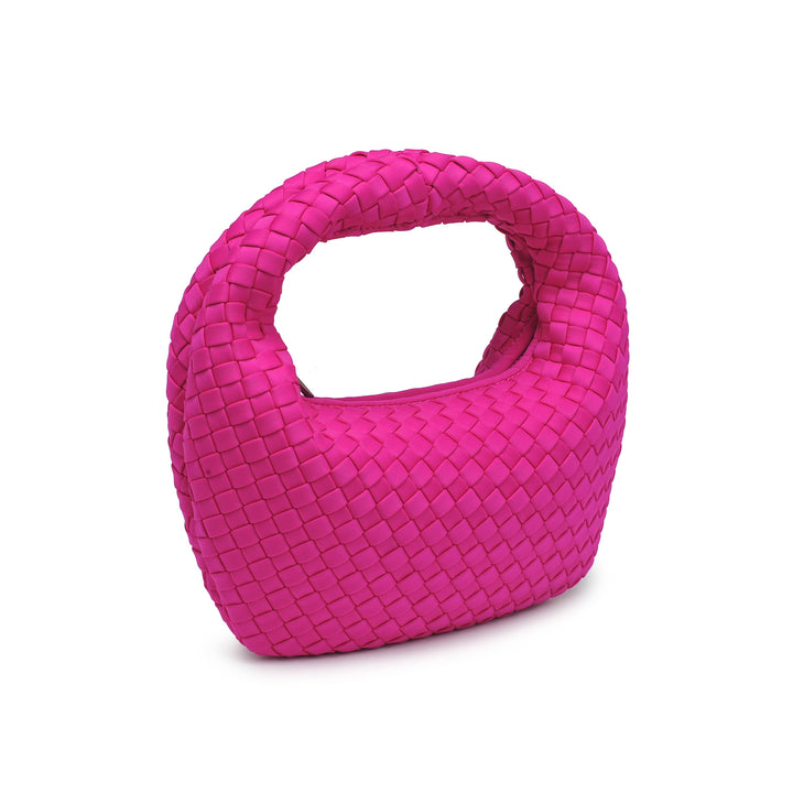 Dare to Dream - Small Woven Neoprene Clutch: Dark Denim