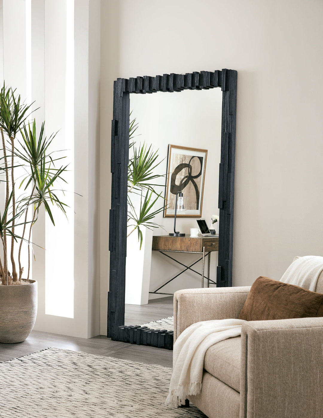 Chapman - Shou Sugi Ban Floor Mirror
