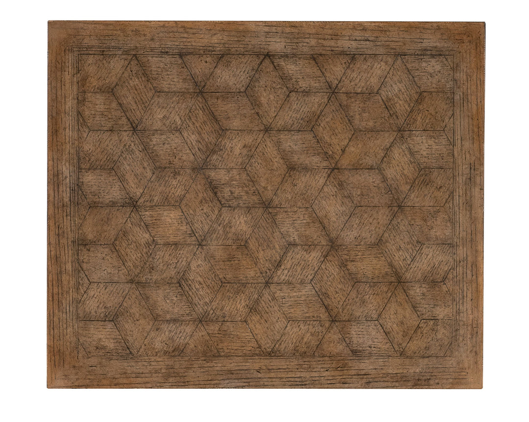 Americana - Trestle End Table - Dark Brown