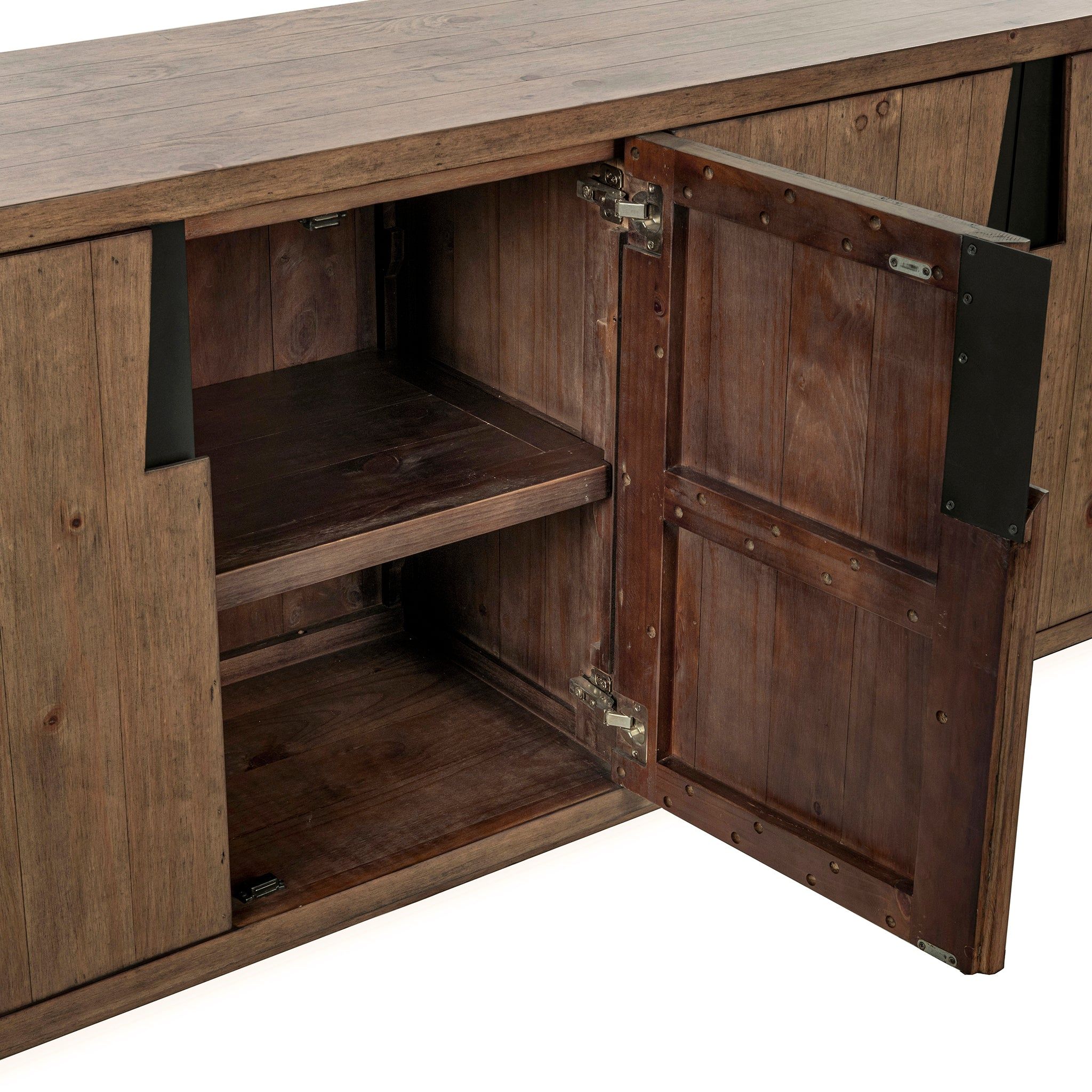 Lyra - 4 Door Buffet - Smoke Brown