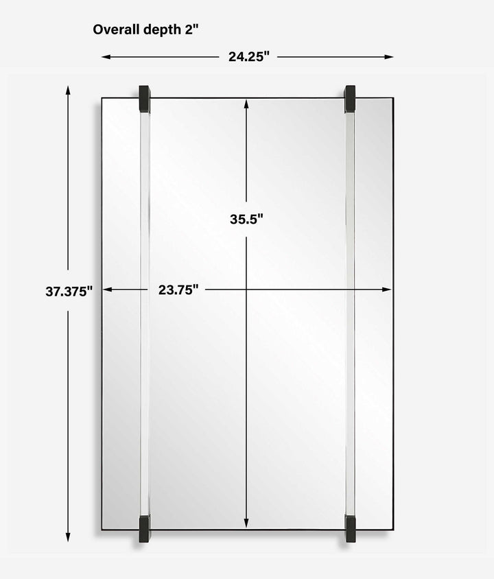 Ladonna - Rods Mirror - Black