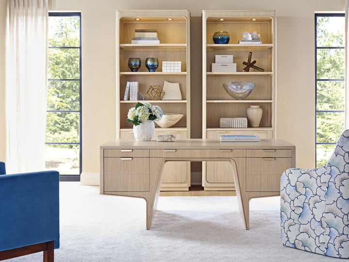 Montreux - Montreux Executive Desk - Light Brown