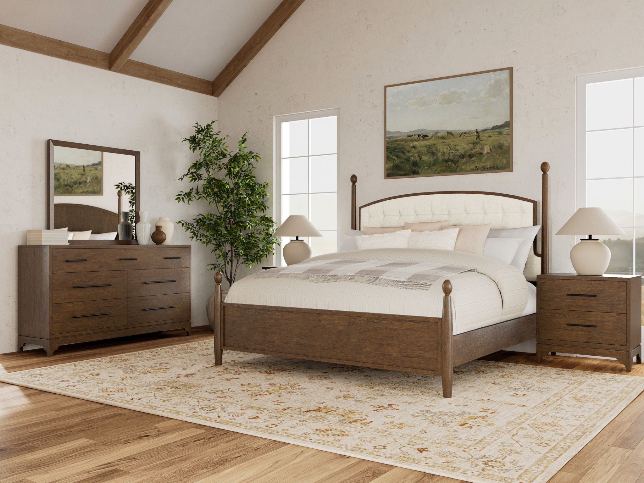 Calhoun - 2-Drawer Nightstand - Whiskey Oak
