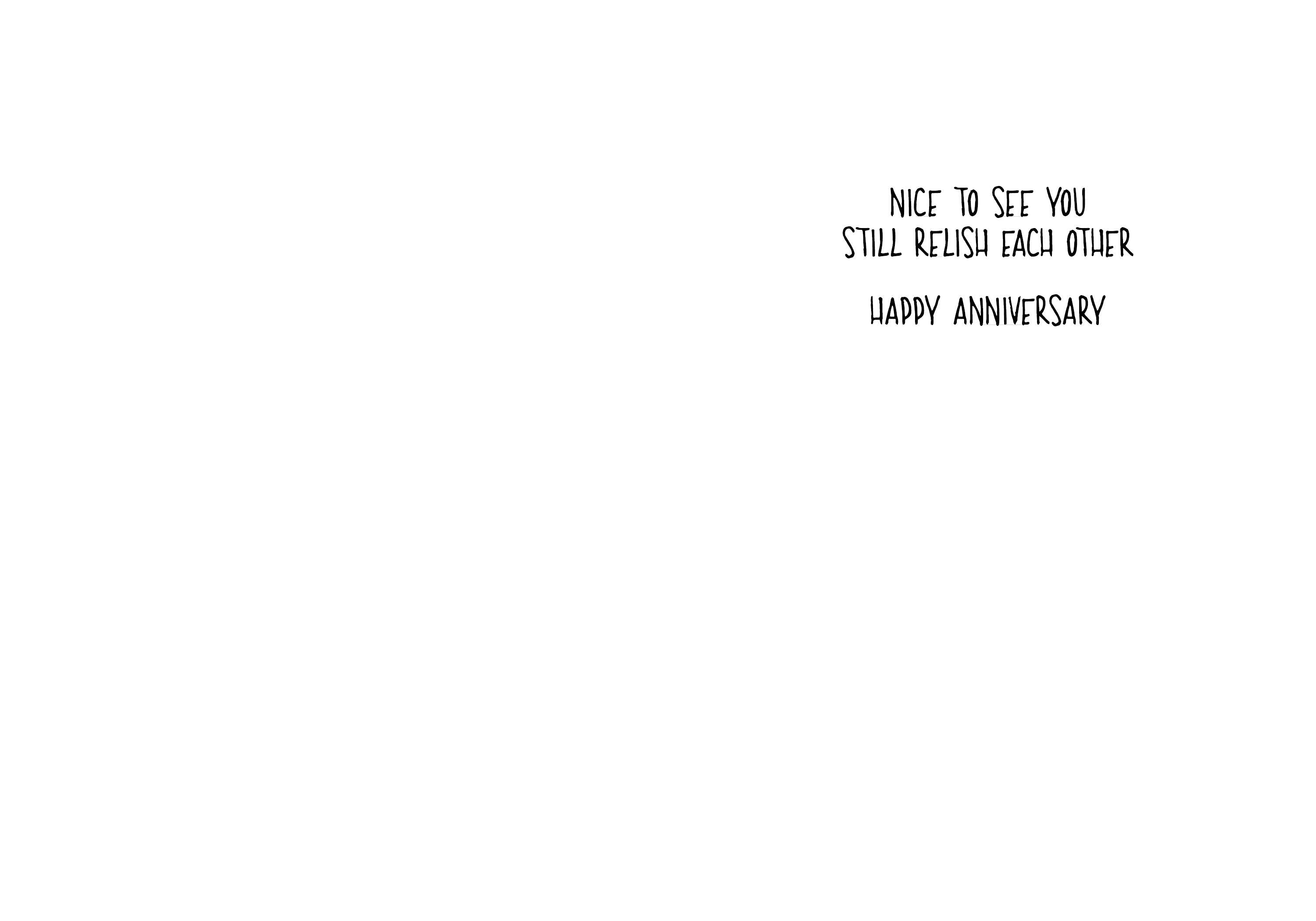 Relish Each Other | Funny Anniversary Card