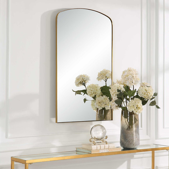 Tordera - Arch Mirror - Brass