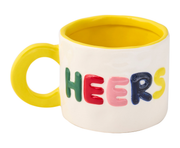 Ceramic Message Mug Cheers, 14oz