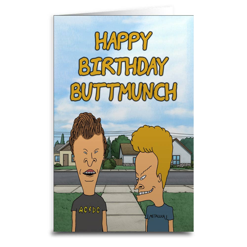 Beavis and Butt-Head Birthday Greeting Card