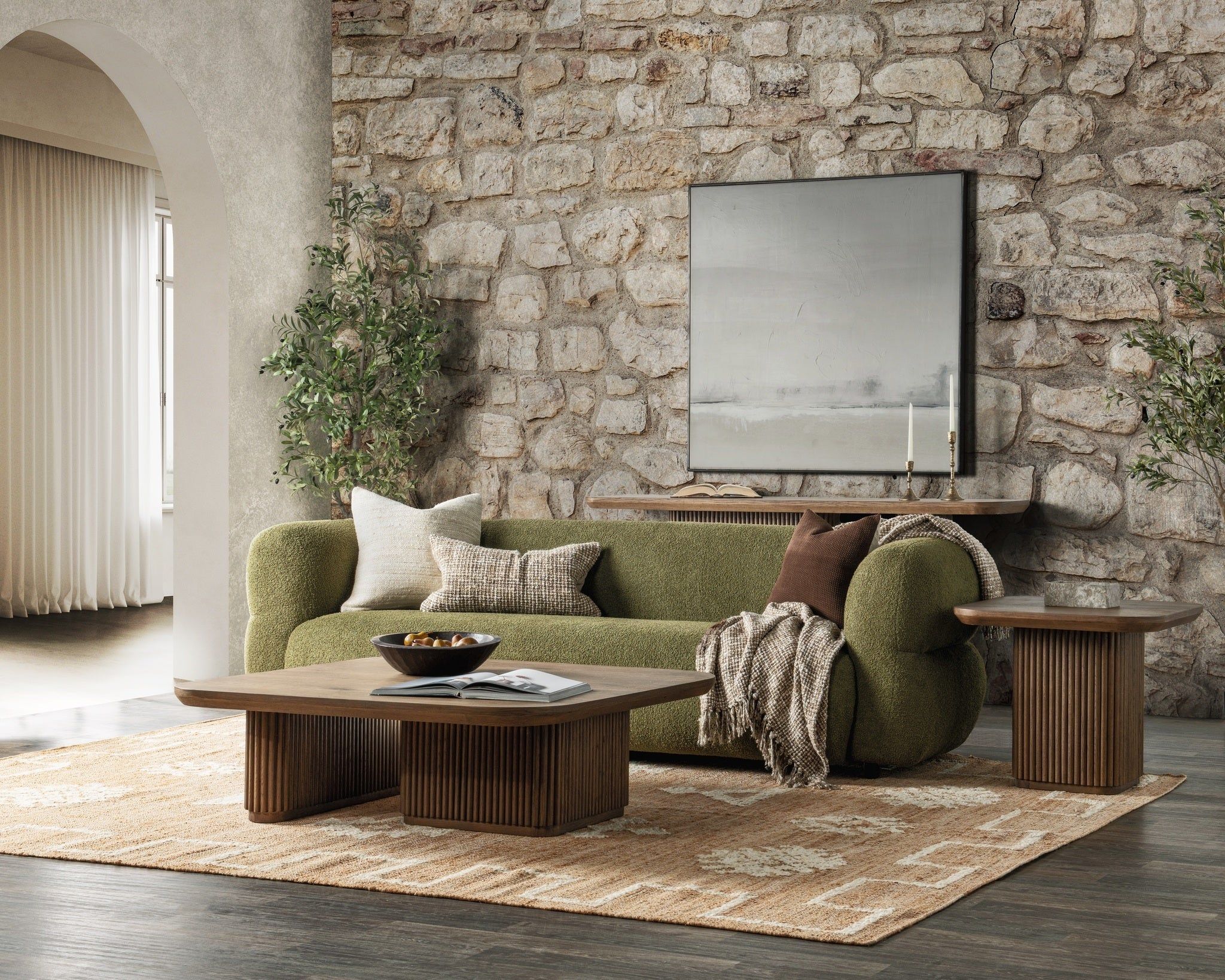 Vander - Solid Wood Square Coffee Table