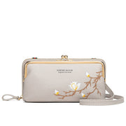 WOMEN FASHION EMBROIDERED CROSSBODY BAG_CWAB1641: GREY / (OS) 1