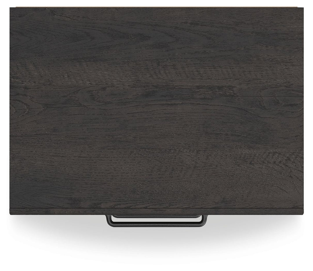 Hollivern - Dark Gray - Two Drawer Night Stand