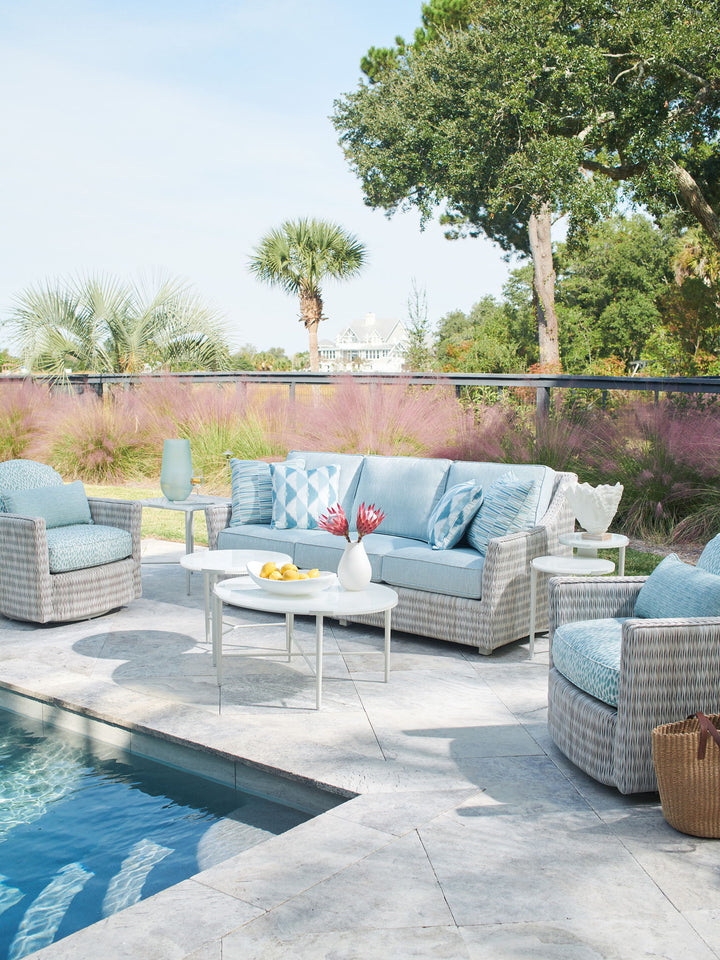 Seabrook - Sofa - Beige / Blue