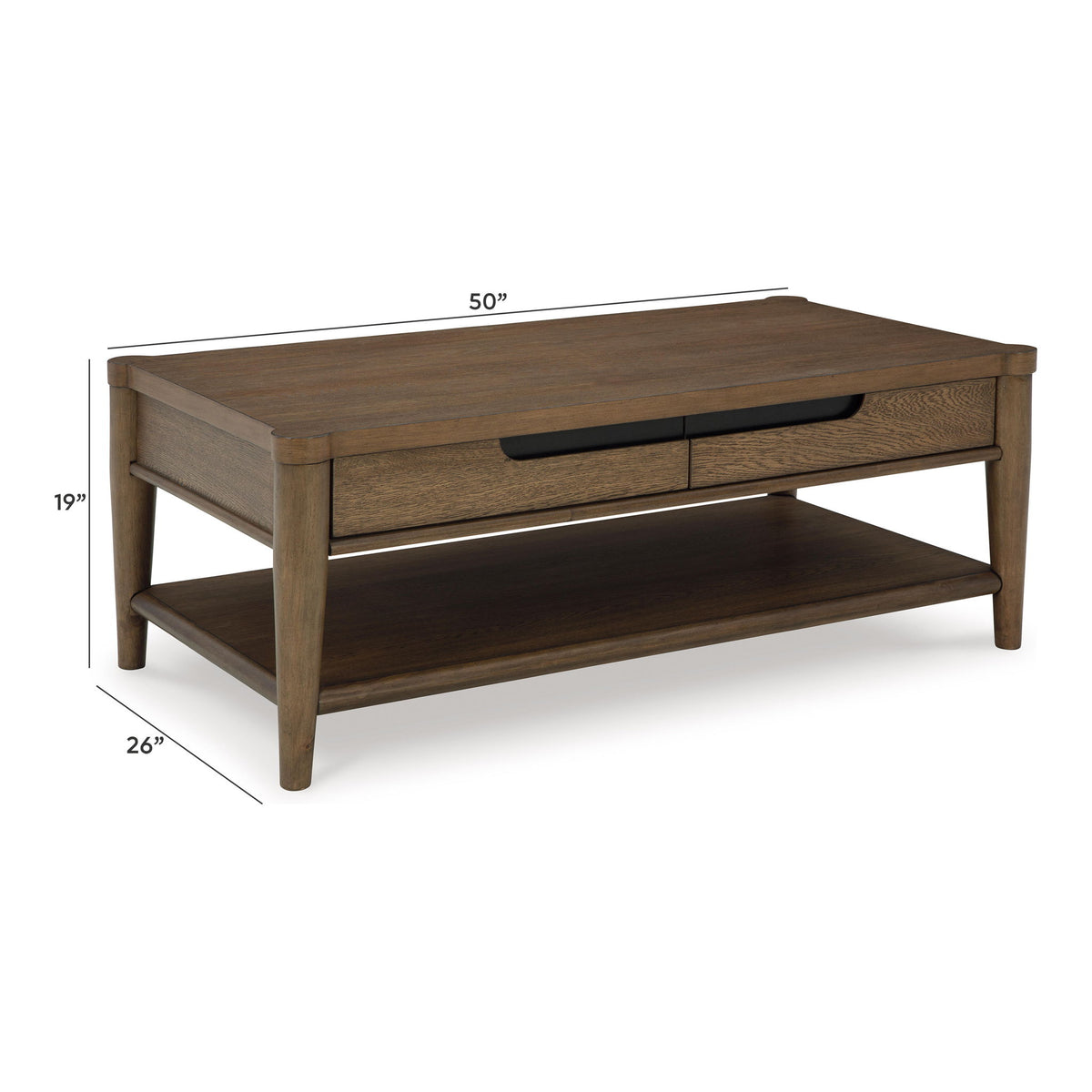 Roanhowe - Rectangular Cocktail Table - Brown