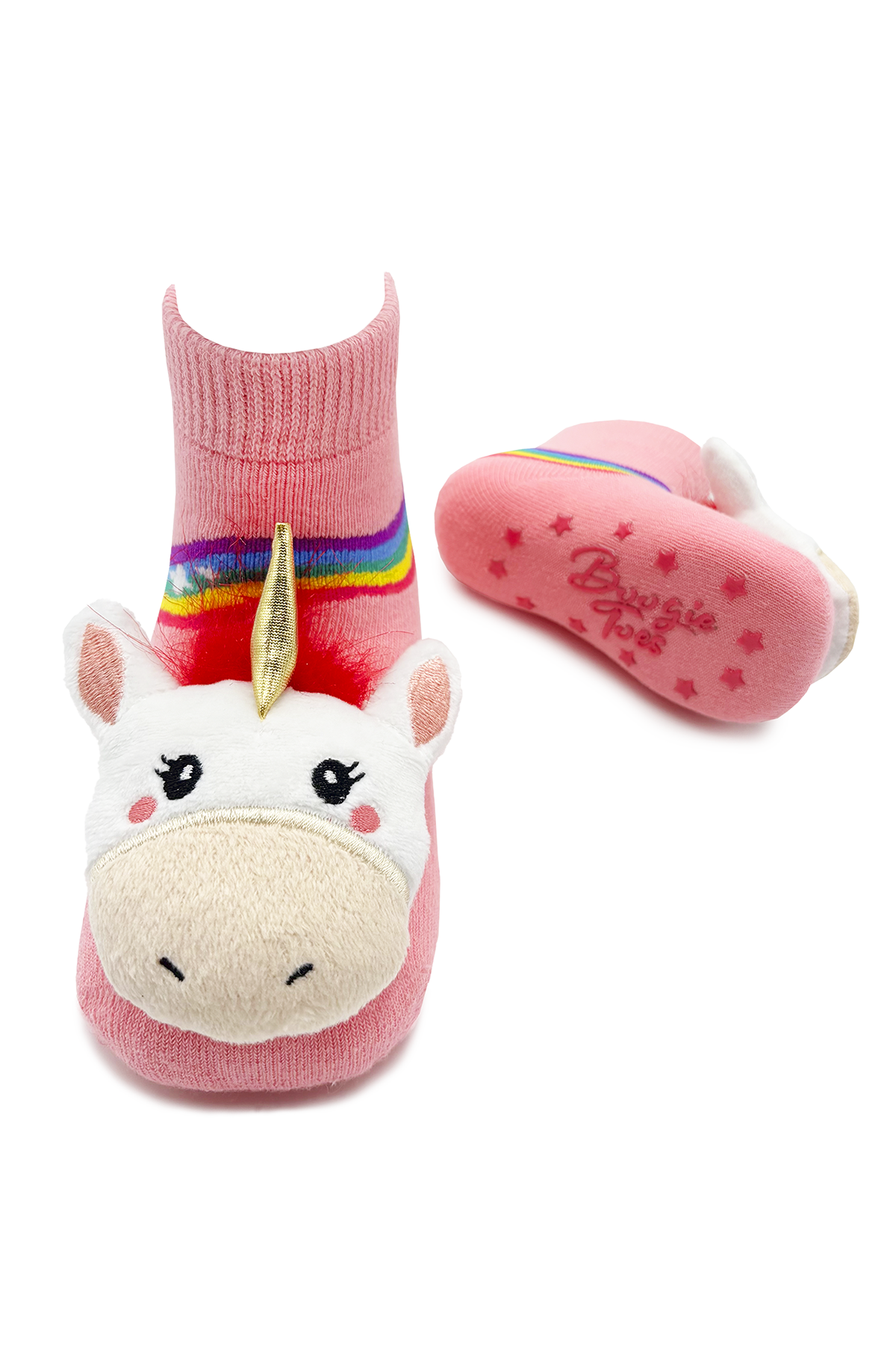 Pink Unicorn Boogie Toes Rattle Socks: 1 - 2 Y