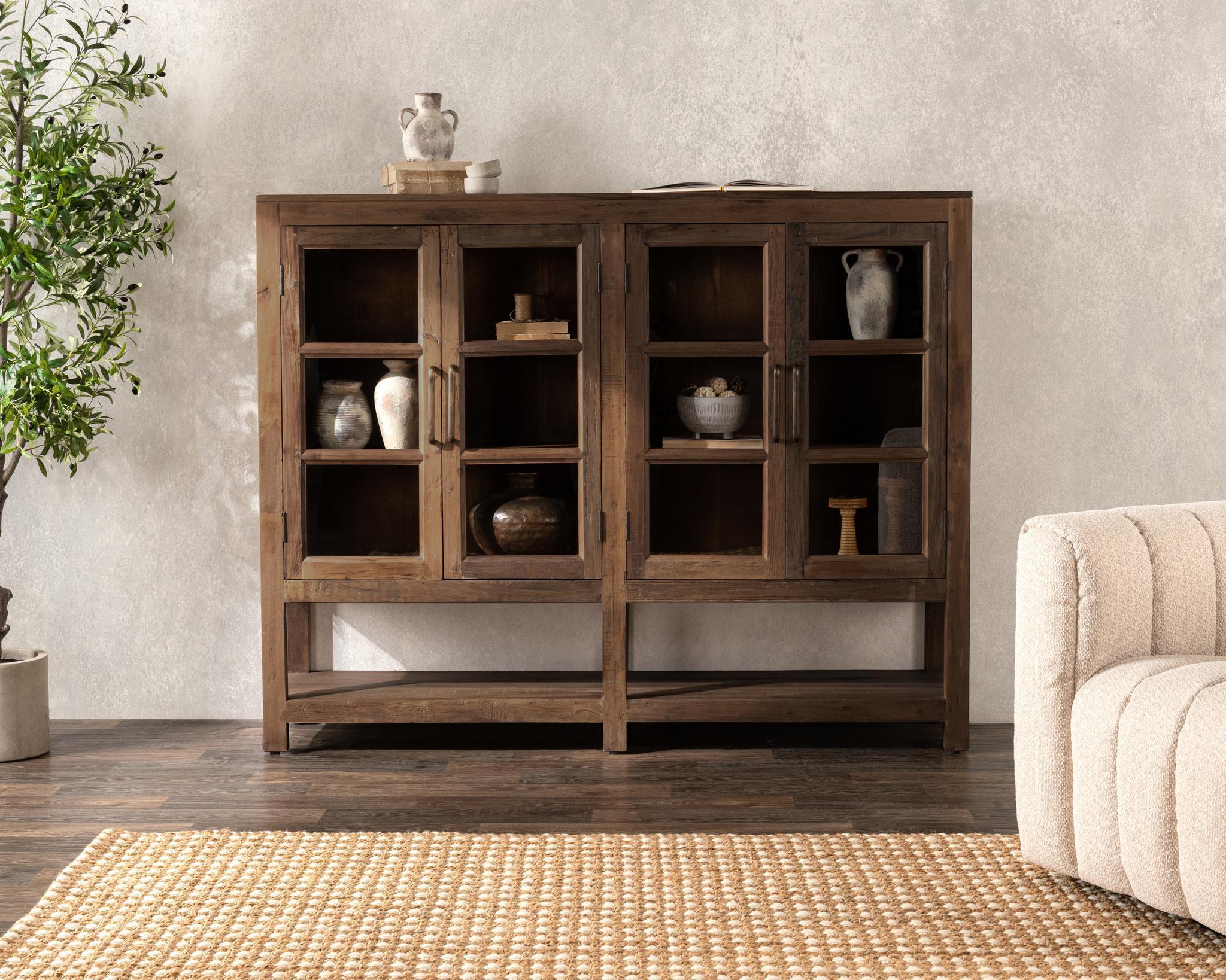 Kharga - 4 Door Cabinet - Natural