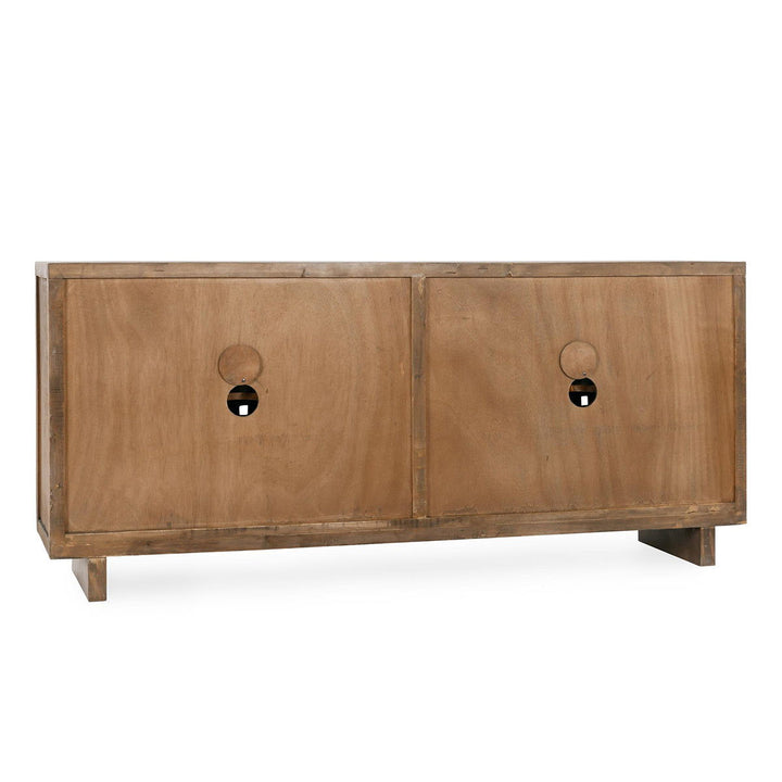 Bast - Pine Wood 4 Door Cabinet