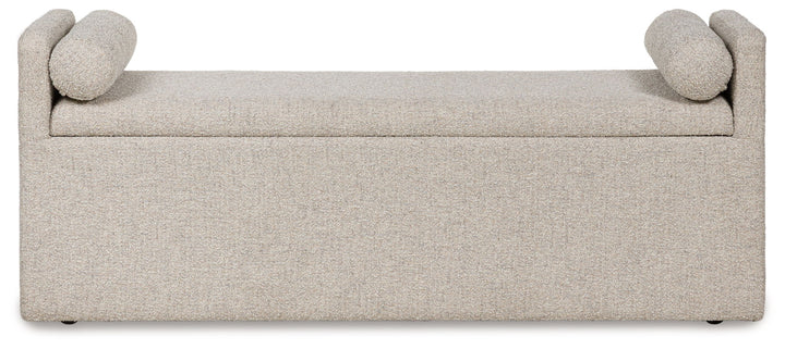 Galliden - Beige - Large Upholstered Dining Room Bench