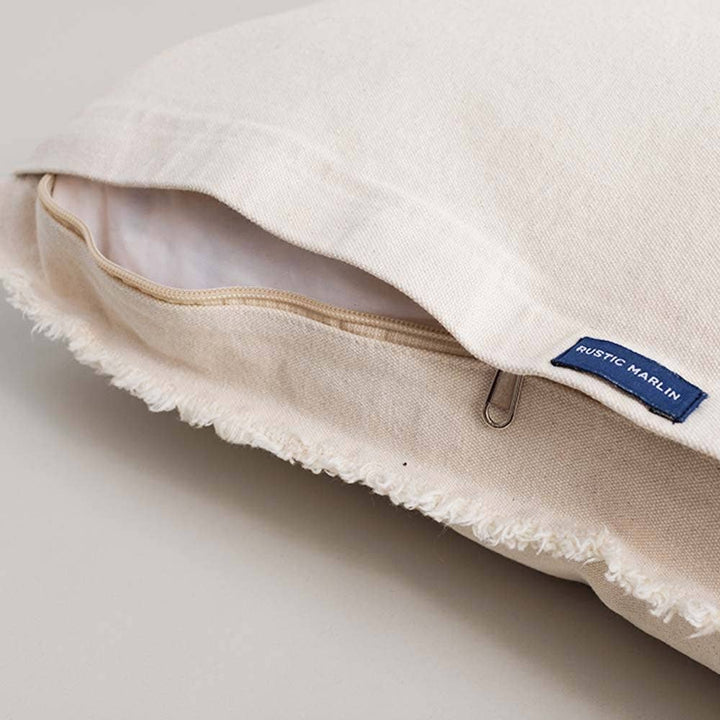Personalized Your Word + Coordinates Stencil Lumbar Pillow: Natural / 18" X 25"