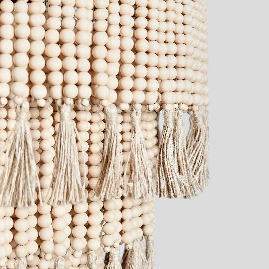 Brittany - Beaded Chandelier - Natural
