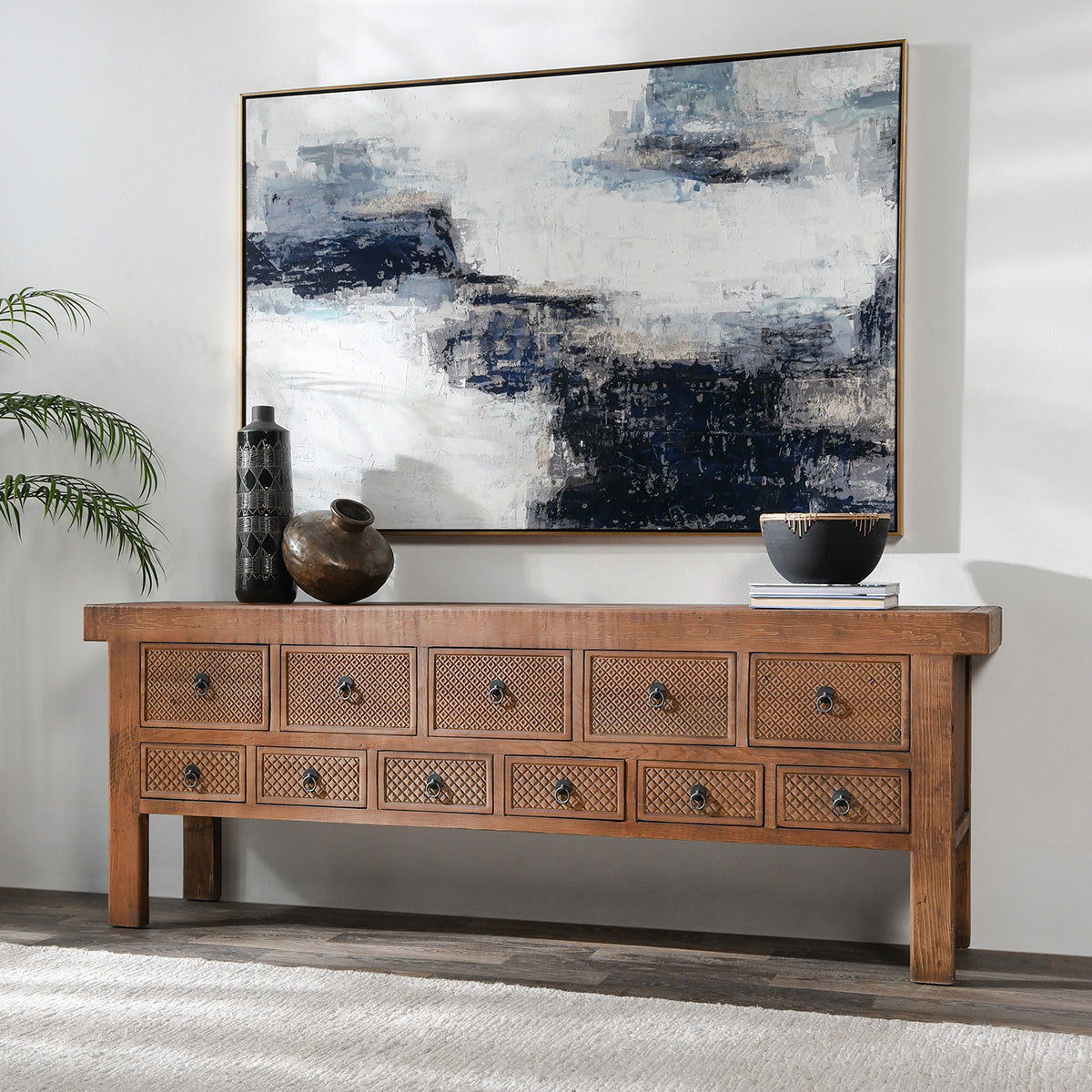 Lahey - 11 Drawer Console Table