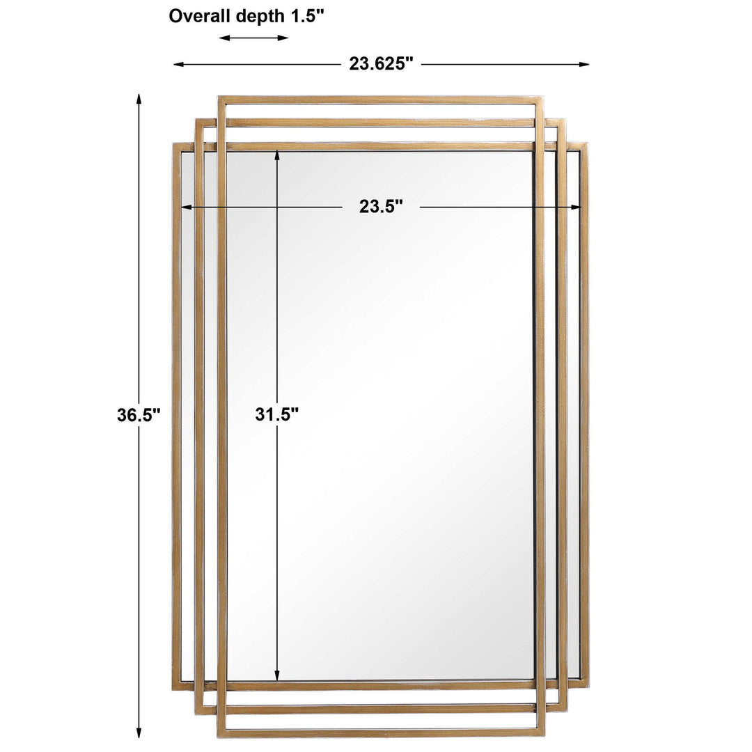 Amherst - Mirror - Brushed Gold