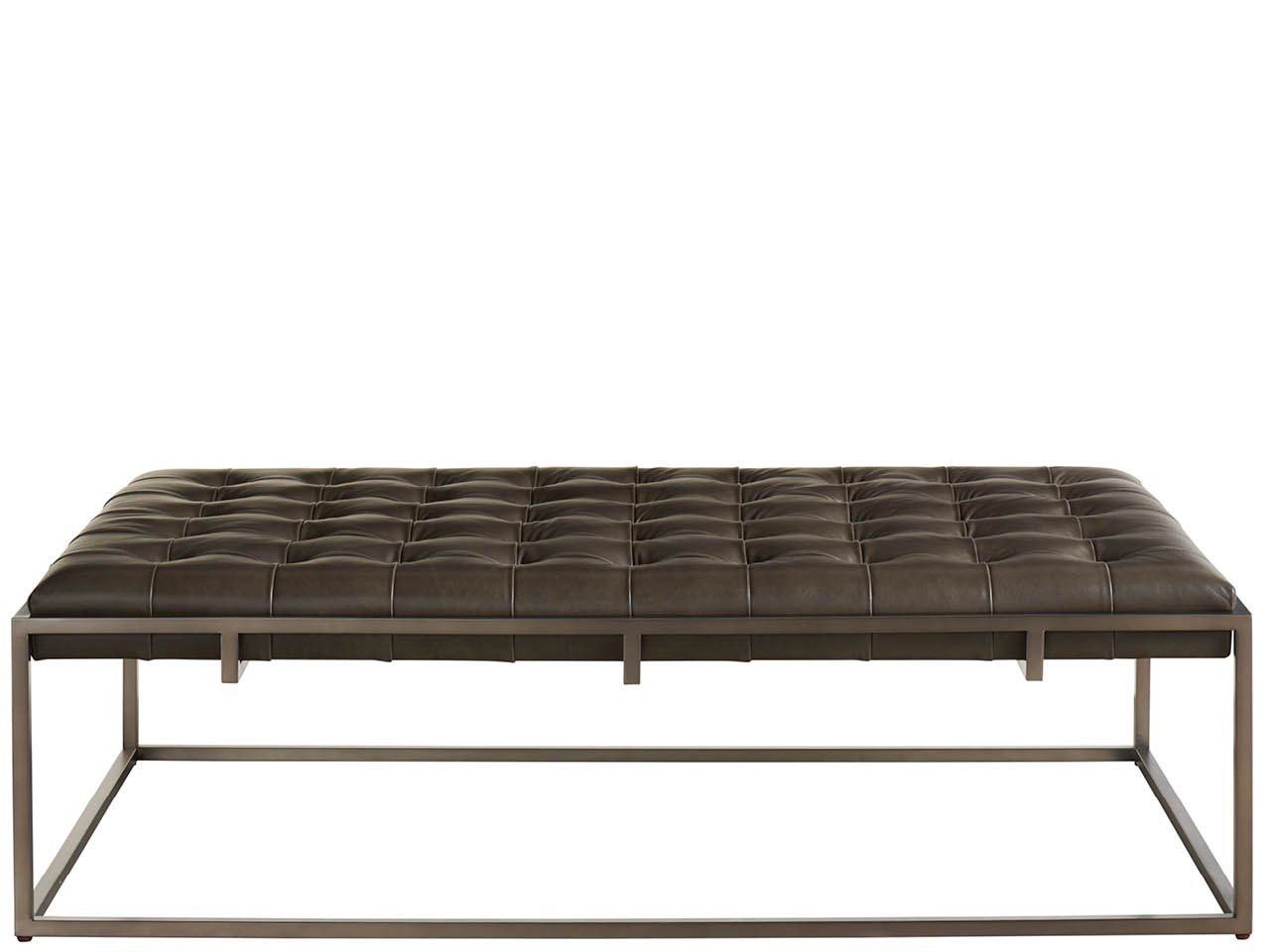 Travers - Cocktail Ottoman - Dark Gray