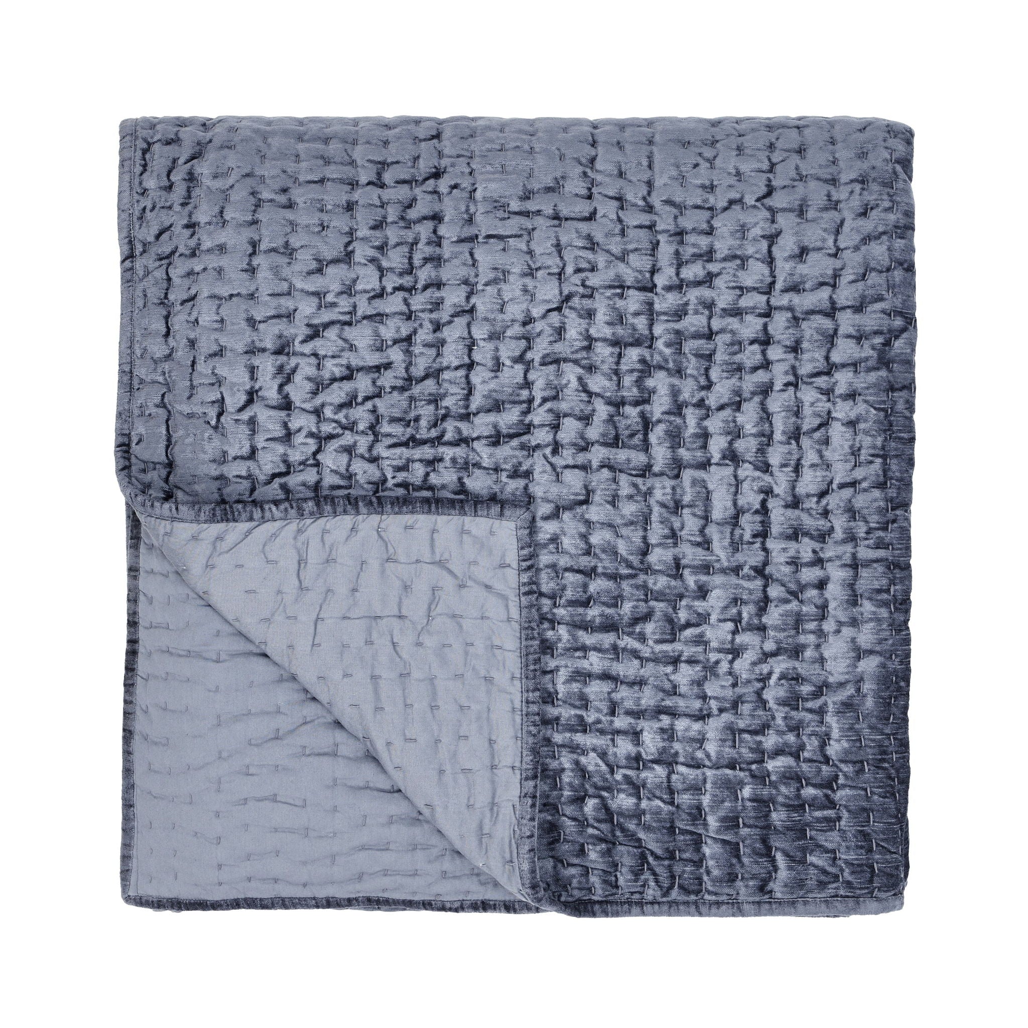 Bari - Velvet Queen Quilt - Sea Fog