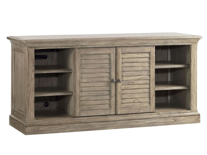 Barton Creek - Travis Media Console - Light Brown