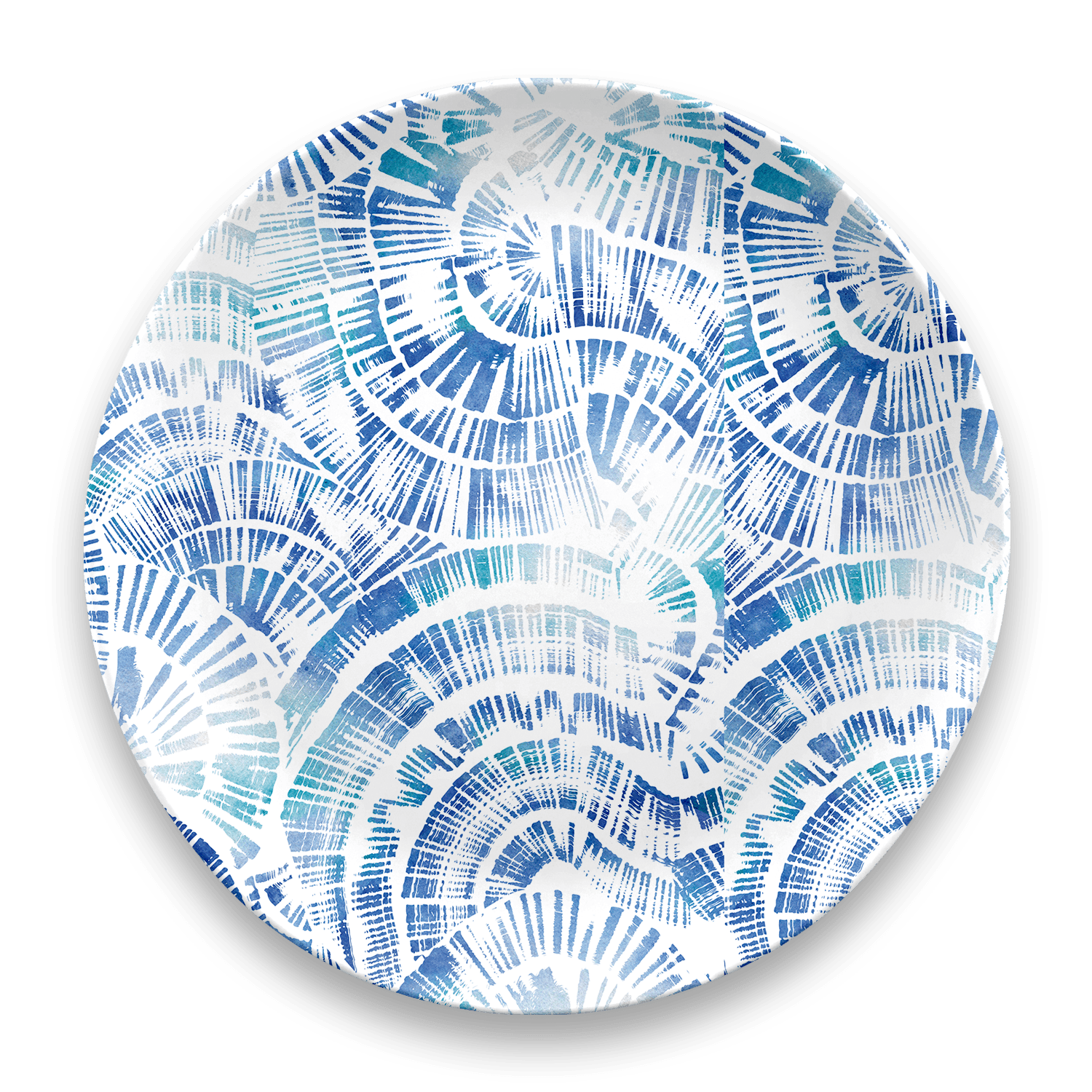 Coastal Scallops Dinnerware,100% Melamine,BPA free,Food Safe: Fish Shaped Dip Bowl, 5.9"/ 8.3 oz.