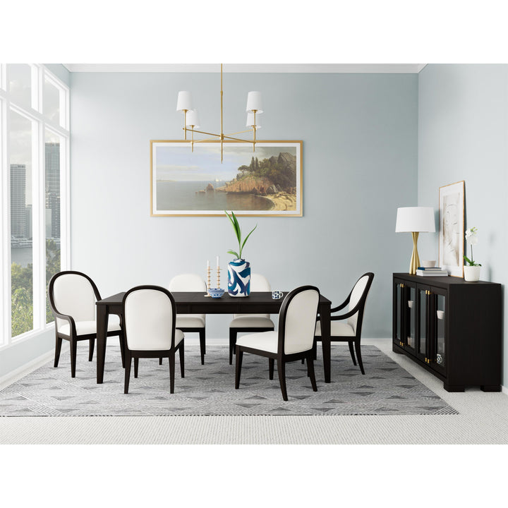 Lydia - Curved Upholstered Chair