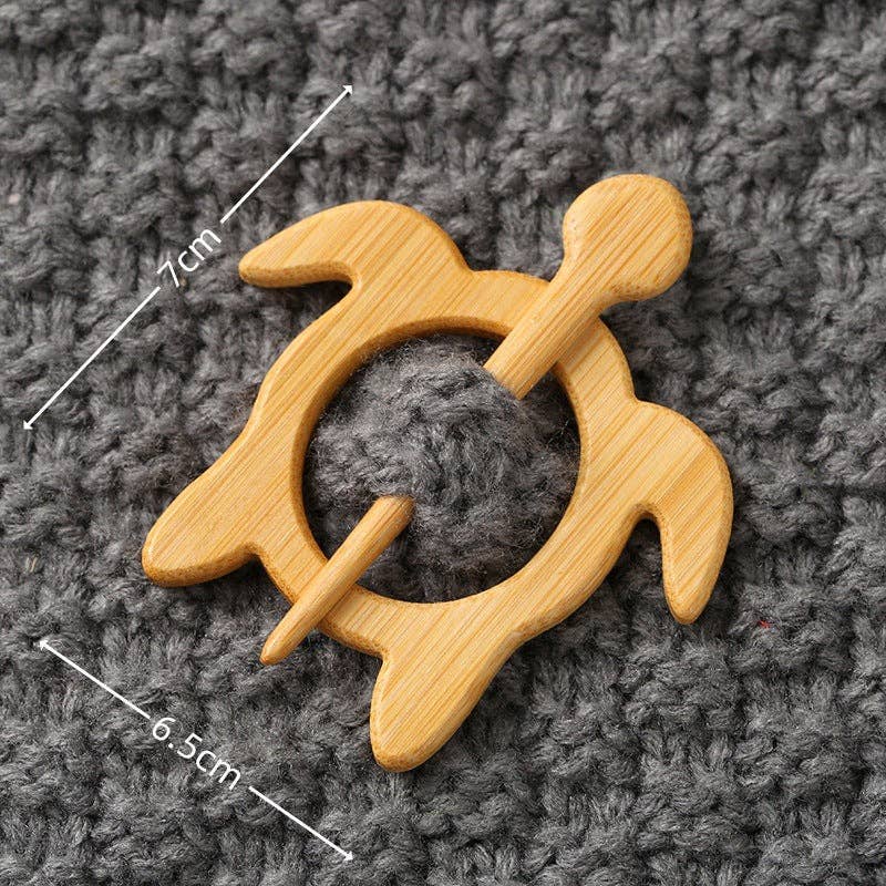 Wooden Shaped Brooch: Whale 2