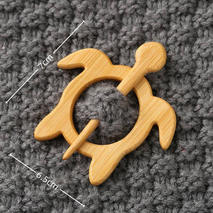 Wooden Shaped Brooch: Whale 2