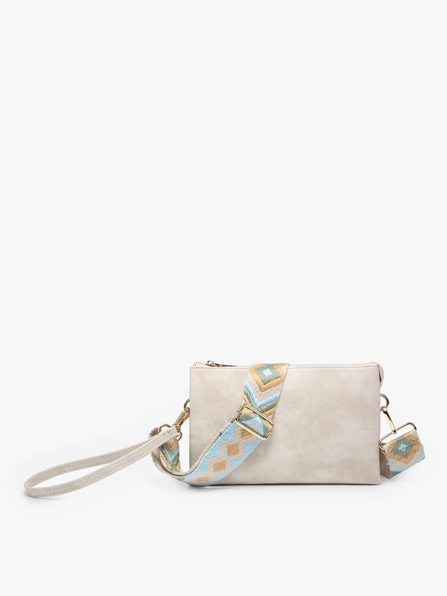 M2056 Izzy Crossbody w/ Guitar Strap: Light Gold