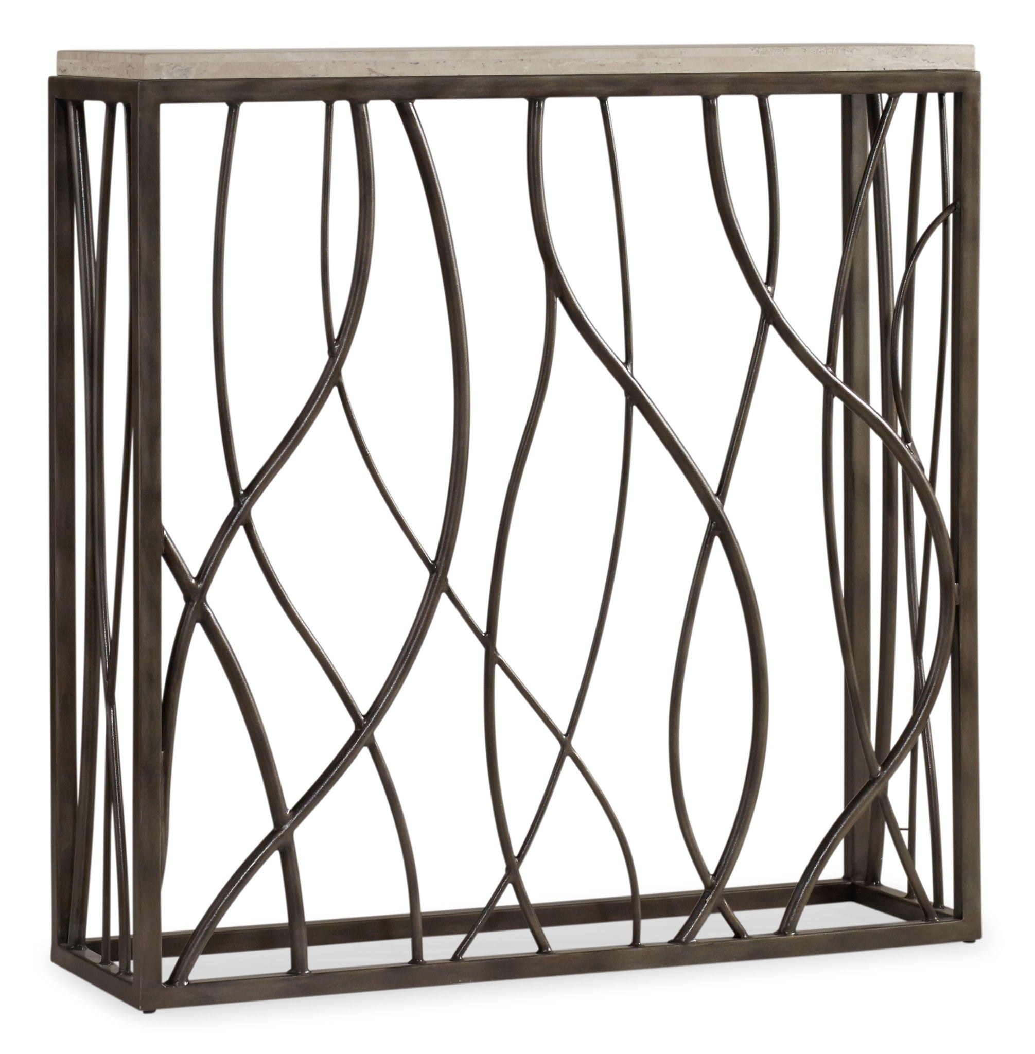 Melange - Thin Metal Console - Dark Gray