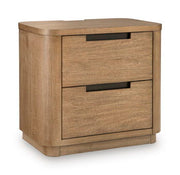Pamaria - Two Drawer Night Stand - Light Brown